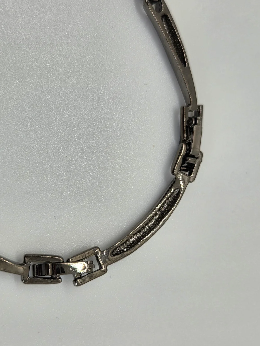 Elegant Gunmetal and Blue Crystal Necklace - Women Jewelry